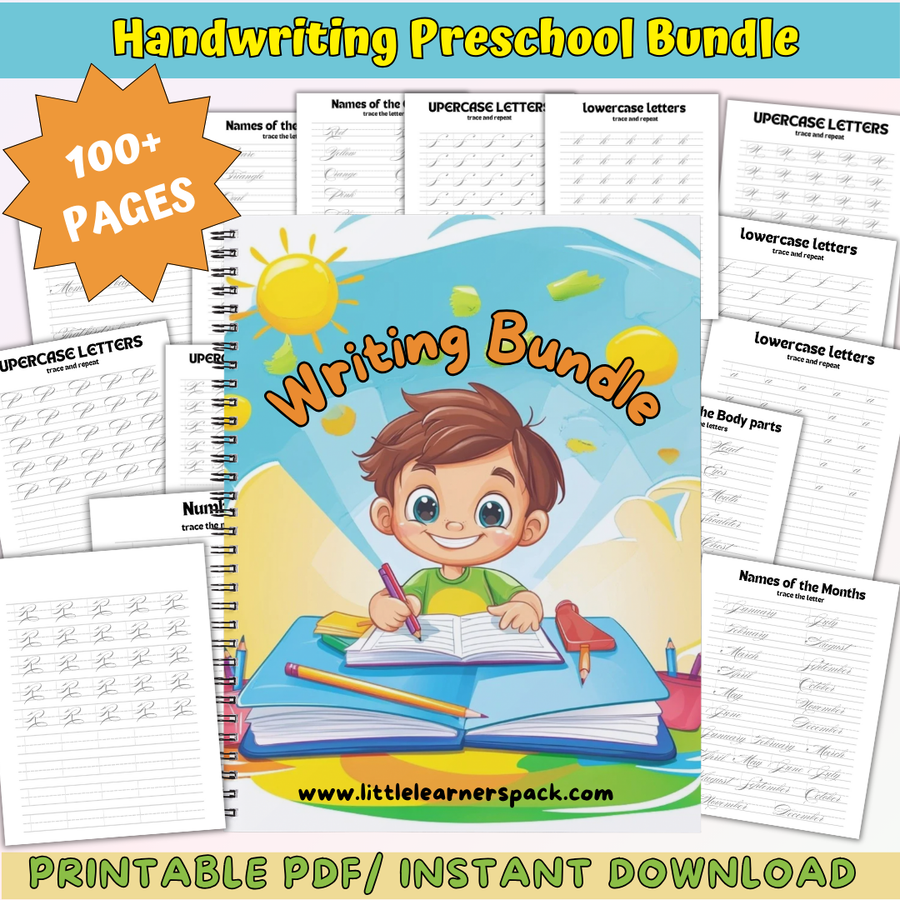 100-Page Neat Handwriting Workbook | Comprehensive Practice Guide for Letters, Words, and Sentences