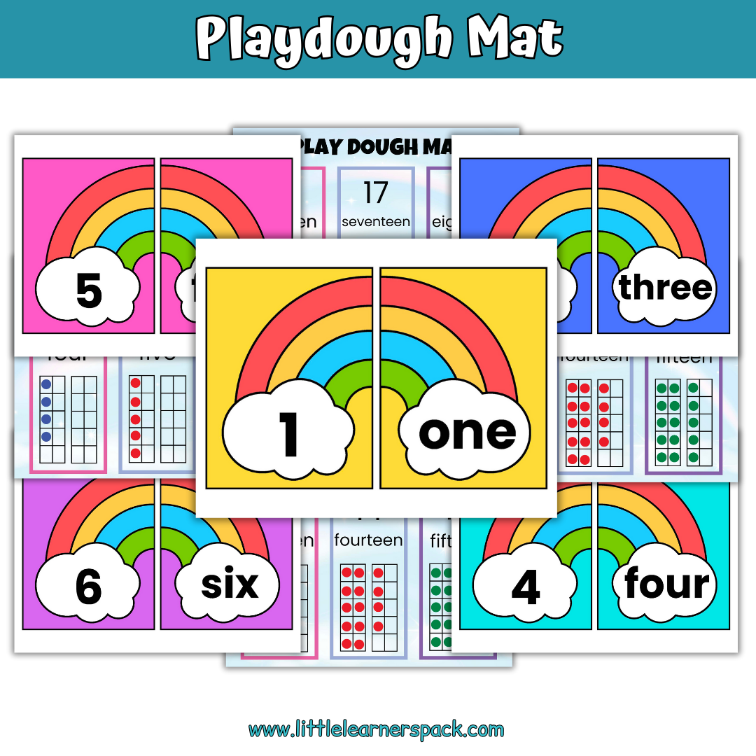 Preschool Number Learning Binder - Kindergarten and Pre-K Worksheets