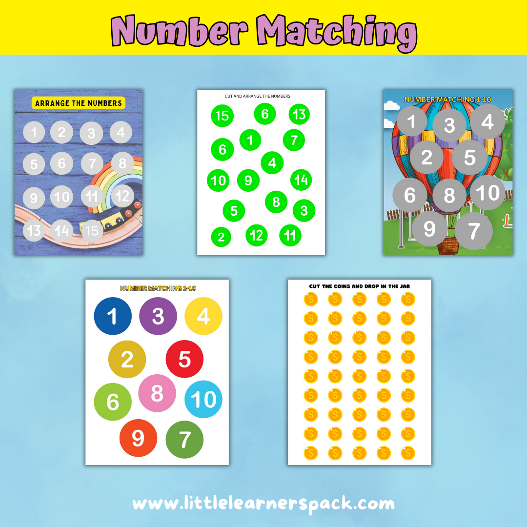 Ultimate Toddler Learning Adventure Kit - 70+ Pages | Printable | US Letter Size | Instant Download | Number Matching | Preschool Fun