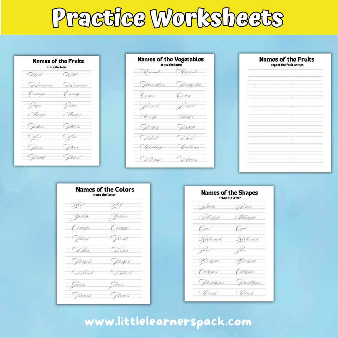 100-Page Neat Handwriting Workbook | Comprehensive Practice Guide for Letters, Words, and Sentences